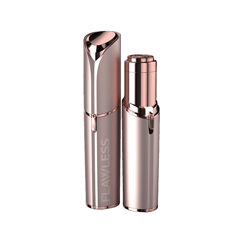 Flawless Face Blush Facial Hair Remover – Gold‑Coated, Pain‑Free, Battery Powered